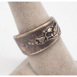 Oneida Silverplate Xtra Ring Handmade Size 8